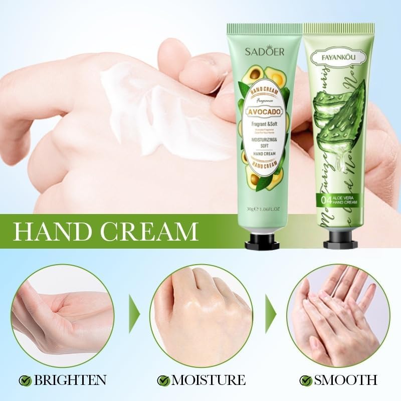 Luthando Zestaw Mini Krem do Rąk, Zestaw Prezentowy Mini Krem do Rąk, 15 x 30ml