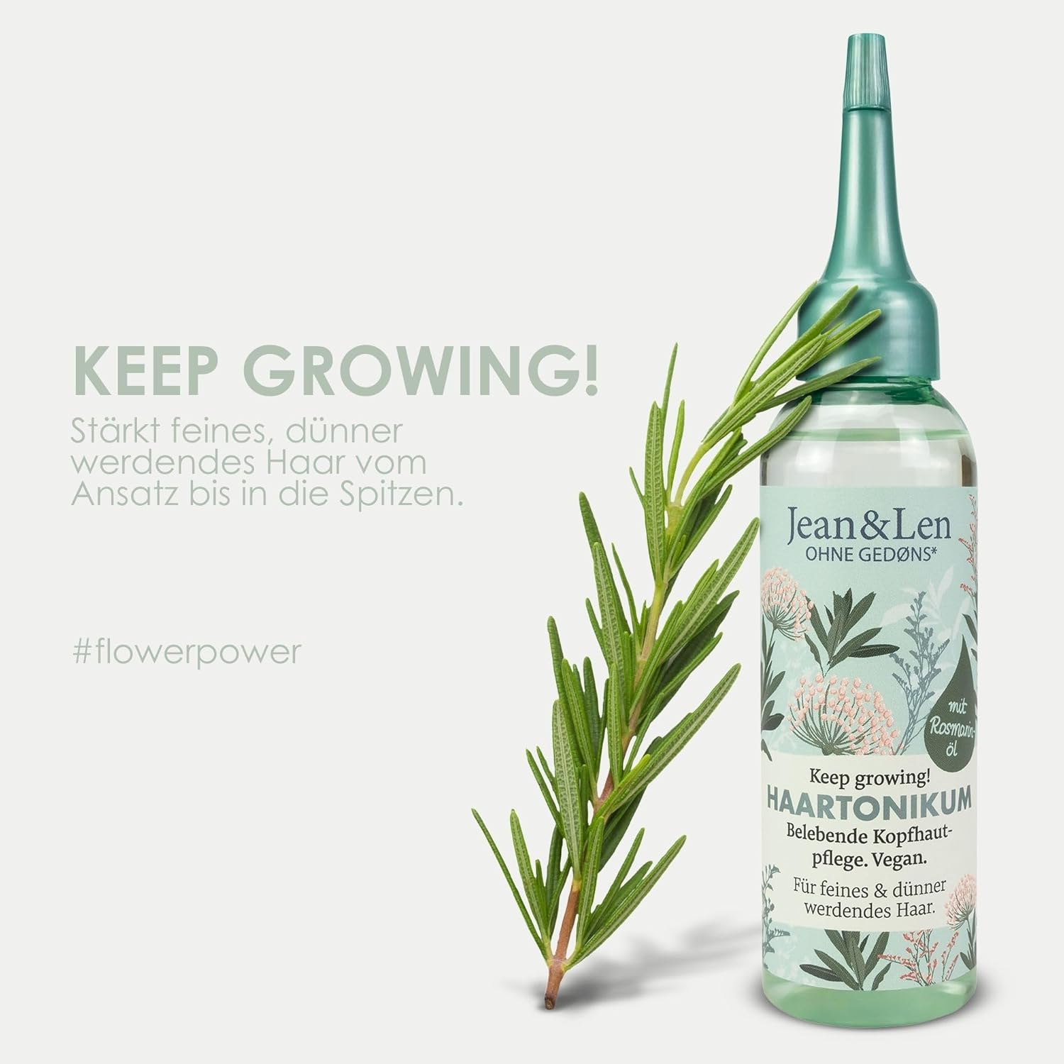 Jean & Len Tonik do włosów, rozmaryn wege 75 ml