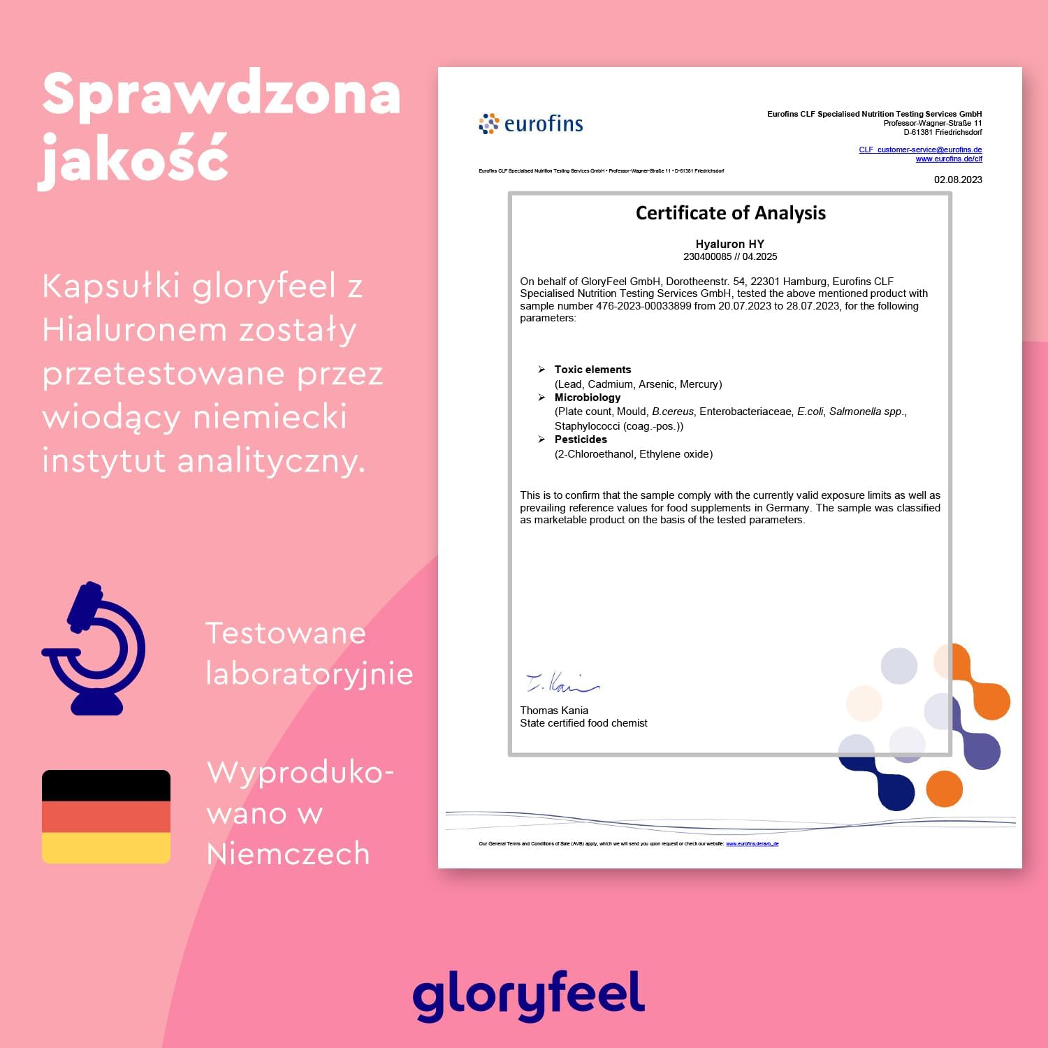 Kapsułki z kwasem hialuronowym - Wysoka dawka 525 mg